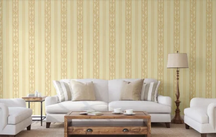 Cream Embossed Wallpaper – Damask Elegance (6805-3)